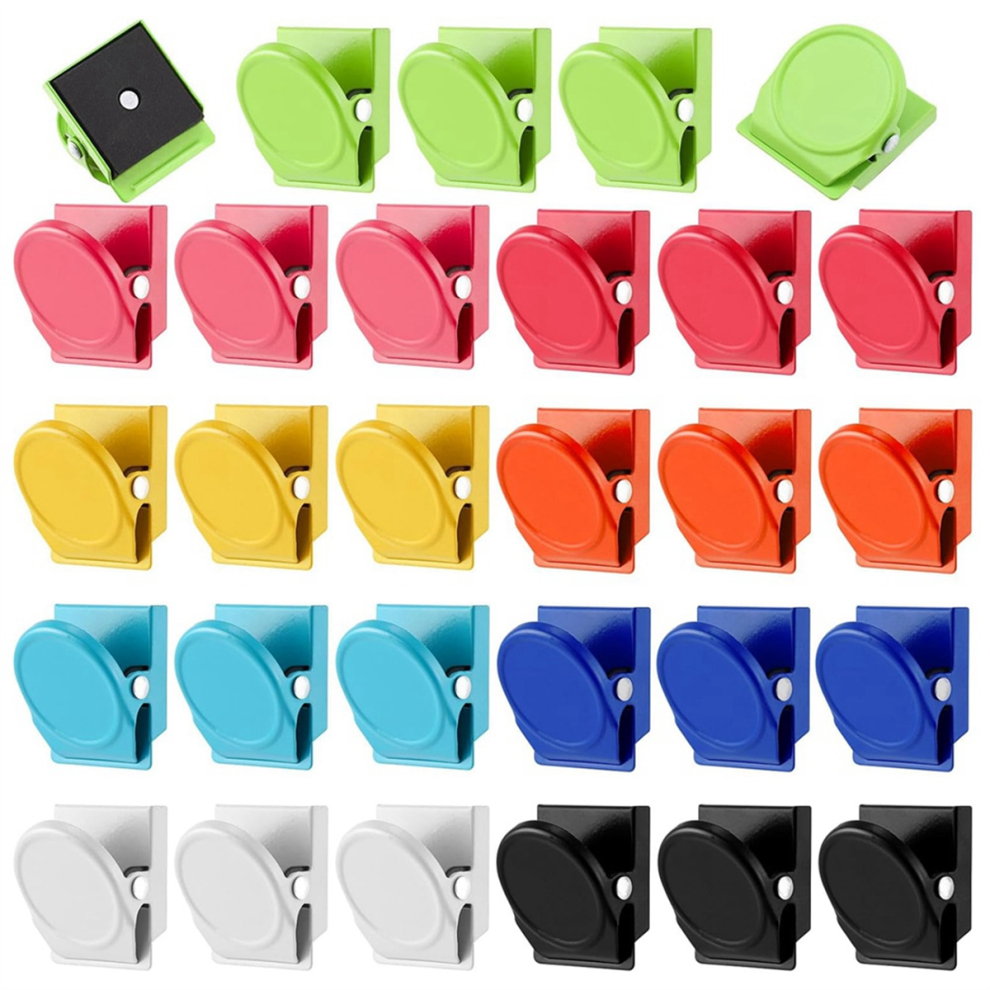 Jojomino 54 Pcs Refrigerator Magnets Clips Metal Heavy Duty Magnetic Whiteboard Magnet Clip Locker For Fridge