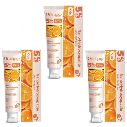 (3pcs) Non-Fluoride Nano-Hydroxyapatite Children 5% Hydroxyapatite Toothpaste, Gentle Effective Formulas Fresh-Breath Tooth Paste