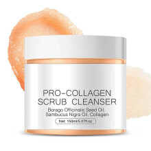 ProCollagens Scrub Cleanser Moisturizing Locking Moistures Firming Facial Cleansing Exfoliation And Peeling 3in Collagens Scrub for Sensitive Skin