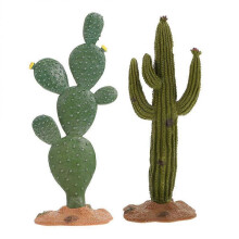 2 Pcs Green Desk Accessories Aquarium Succulent Decor Faux Plant Decor Breeding Box Plant Decor