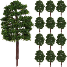 20 Pcs Mini Animal Toys Green Landscape Tree Model Trees Miniature Tree Green Plant Landscape Plant DIY Craft