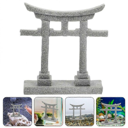 Torii Gate Ornament Simulation Torii Aquarium Landscape Prop Micro Decoration 2