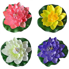 4 Pcs Decoraciones Para Salas De Casa Aquarium Decoration Water Lily Pads Leaves Floating Pond Plants