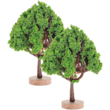 2pcs Miniature Landscape Tree Toy Tree Sand Table Decoration Tree Ornament