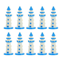 10 Pcs Household Decor Miniature Doll Furniture Bonsai Decor Lighthouse Nautical Beach House Decor