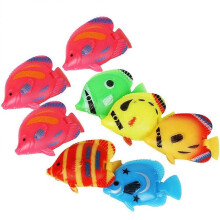 8pcs Colorful Fake Fish Model Fish Tank Decorative Fish Plastic Simulation Floating Fish Decoration