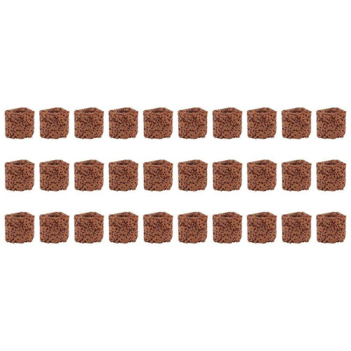 30pcs Water Plant Fixed Ring Pottery Gravity Ring Fish Tank Grass Ring(Dark Red)