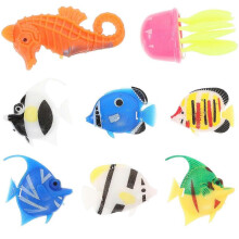 8Pcs Simulated Fish Adornment Aquarium Fish Ornament Floating Fake Fish Model