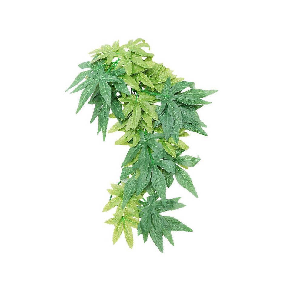 Fausse Plante Artificielle Suspendue Aquarium Réservoir de Poissons Décoration Feuille Verte 40cm