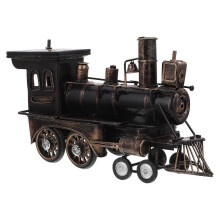 1pc Locomotive Model Ornament Desktop Crafts Ornament Simulation Locomotive Decor