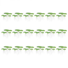 54pcs Mini Fake Duckweed Artificial Floating Duckweed Aquarium Simulation Plants