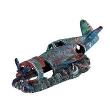 Betta Fish Tank Decorations Fish Tank Resin Cave Fish Ornaments Aquarium Shipwreck Aquarium Plane Fish Tank Ornament