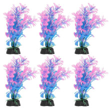6 Pcs Botanical Decor Artificial Aquatic Plants Floating Aquarium Plants Plastic Fish Tank Plant Plastic Underwater Plants