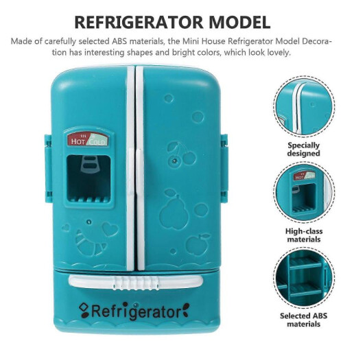 Realistic Miniature Toy Delicate Mini House Decor Decorative Mini Refrigerator Decor 2
