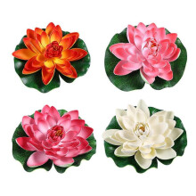 Wedding Decor Artificial Pond Foliage Pond Floating Plants Artificial Water Lily Artificial Plant