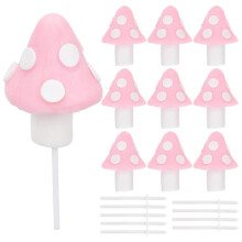 10pcs Mini Mushroom Moss Landscape Decor Small Miniature Mushroom Cake Decor