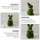 8 Pcs Artificial Moss Rabbit  Easter Decor Easter Rabbit Shape Ornament 4