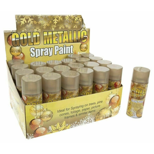  Christmas Gold Metallic Spray Paint 250ml