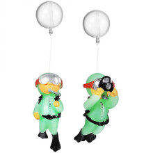 2pcs Glow in the Dark Fish Tank Diver Ornaments Floating Diver Decoration Aquarium Diver Ornaments