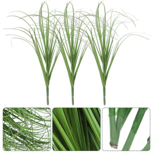 12pcs Simulation Grass Home Plant Decor Artificial Plants Adornments Grass Decor 2