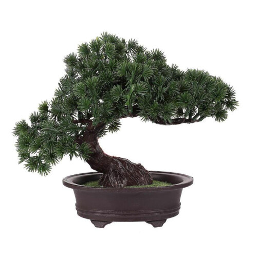Artificial Plant Decor Simulation Pine Potted Ornament Plastic Plant Bonsai