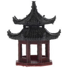 Simulation Pavilion Statue Aquarium Fish Tank Pavilion Bonsai Landscaping Decoration