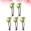 5pcs Mini Artificial Coconut Trees Fish Tank Mini Landscape Scenery 4