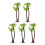 5pcs Mini Artificial Coconut Trees Fish Tank Mini Landscape Scenery 2