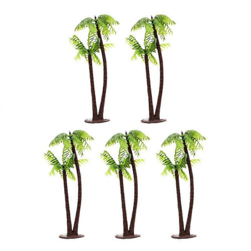 5pcs Mini Artificial Coconut Trees Fish Tank Mini Landscape Scenery 1