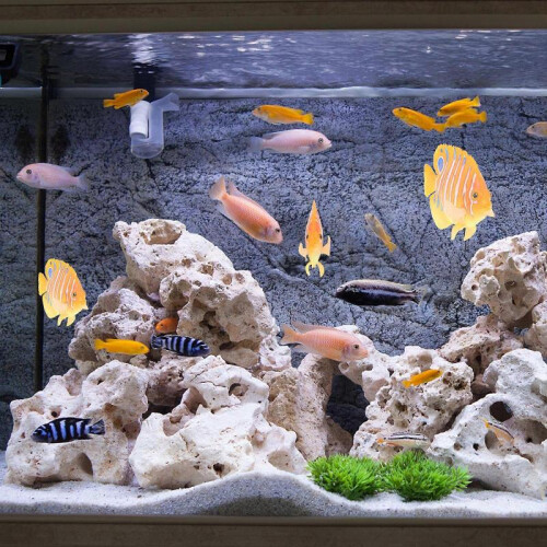 1pc Simulation Angelfish Aquarium Fish Tank Landscaping Decor Ornament 2