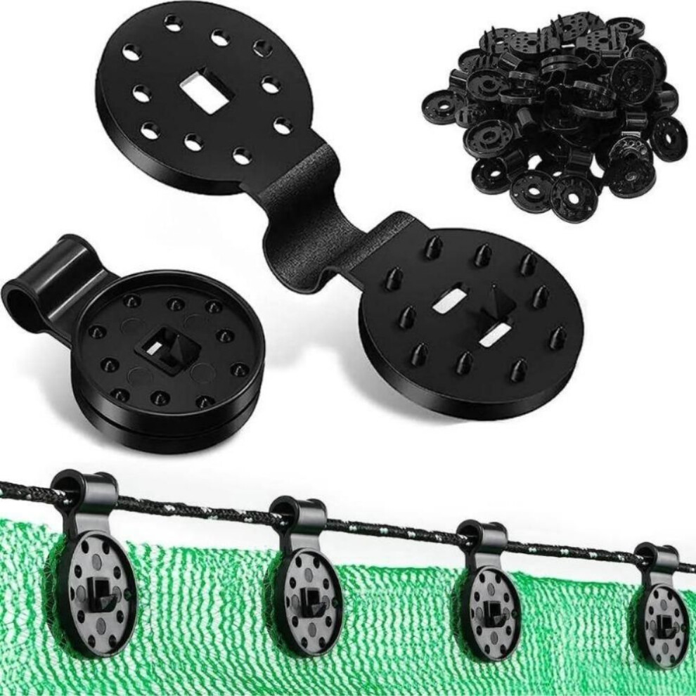 (S 200PCS) 200pcs Shade Cloth Clips Shade Fabric Clamps Accessories Grommets For Net Mesh Cover Sunblock Fabric In Garden Greenhouse