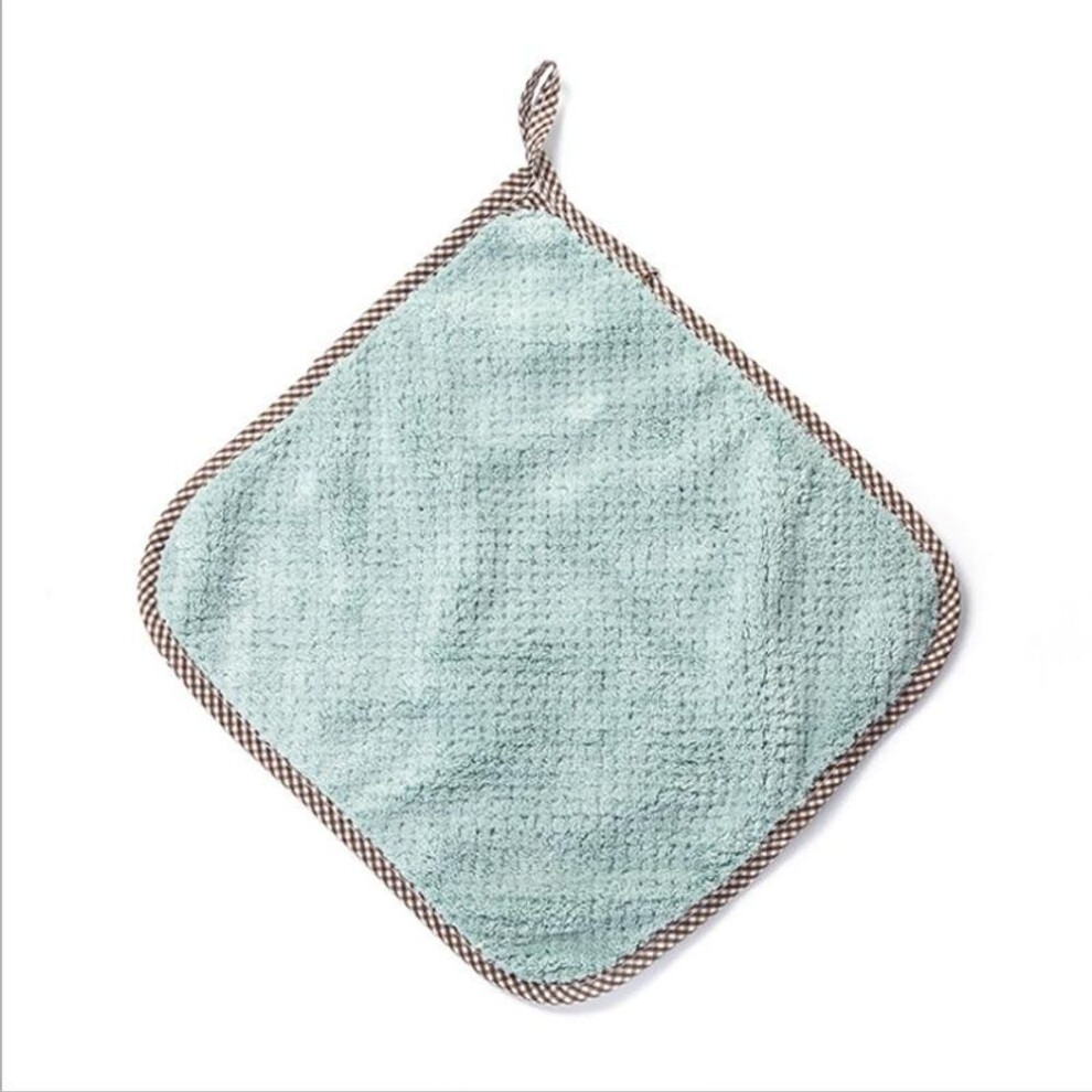 (green, 5pcs) Household Towels Made Of Microfiber Napkins For Kitchen Utensils Napkins For Washing Dishes With Anti-stick Coating Cleaning And Wiping Dishes
