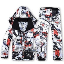 (XL /, Red) Winter Men Ski Suit, Skiing Snowboard Jacket + Pants