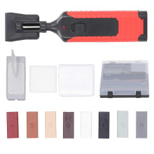 (As show, One size) Tile Floor Repair Kit Stone Repair Tool Set with 8 Block Wax for Cracked Stone Repair
