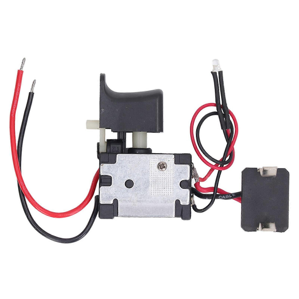(As Show, One Size) Cordless Drill Trigger Switch Lithium Battery Drill Electric Wrench Speed Control Trigger Switch With Light 7.224V 6909775969274