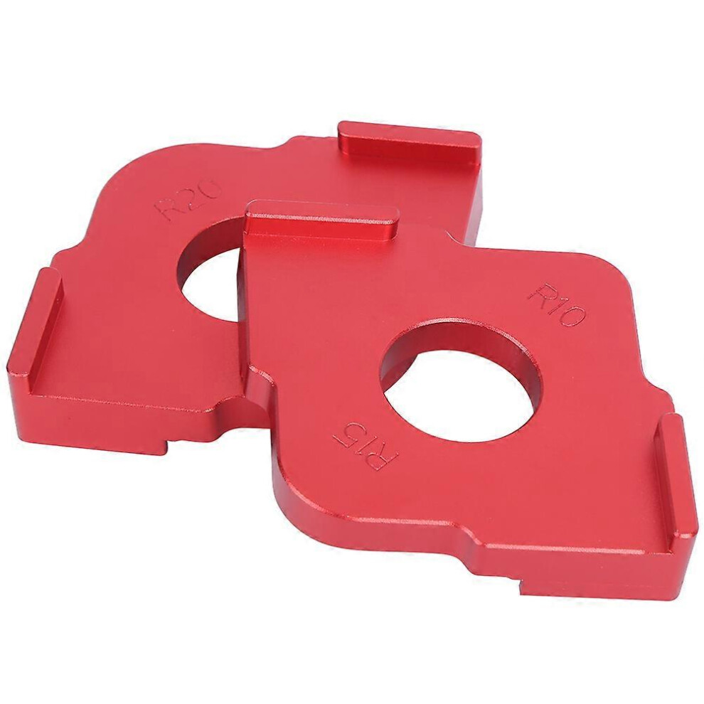 (As Show, One Size) Round Corner R Angle Arc Template Half Fillet Fast Locator Woodworking Positioning Tool 6909775970645