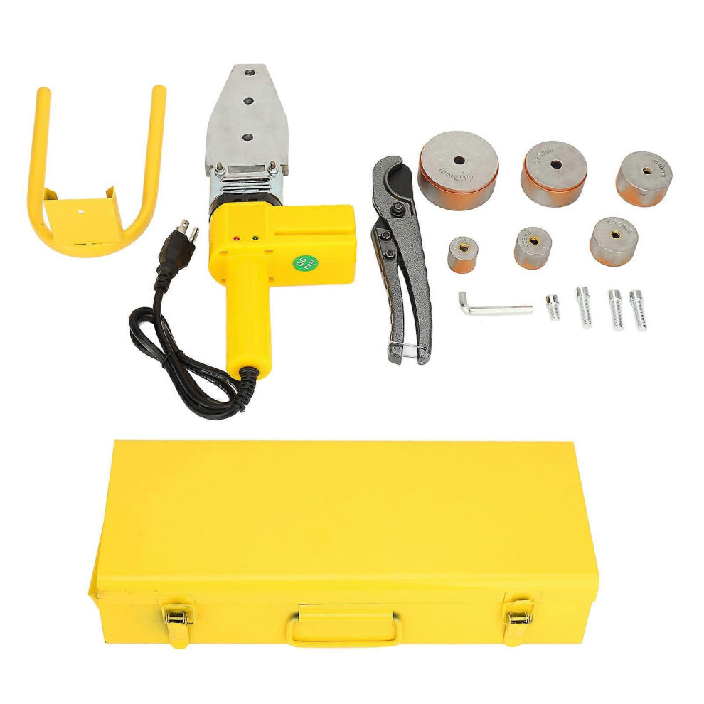 (As Show, One Size) Ppr Pipe Hot Melt Machine Plastic Water Pipe Welder Welding Tool With 6 Dice Scissors 6909775969939