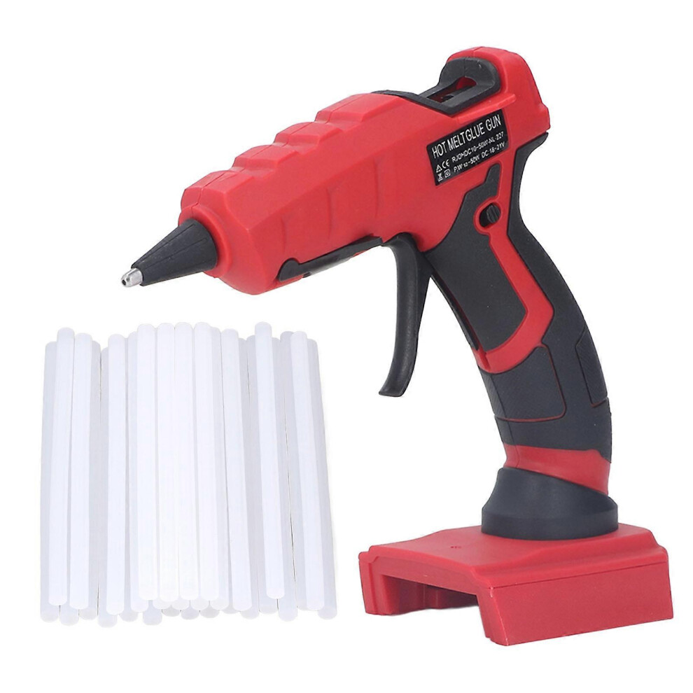 (As Show, One Size) Cordless Hot Glue Gun Fast Preheating Insulated Nozzle Hot Melt Glue Gun With 30Pcs Stick For Diy 6909775972212