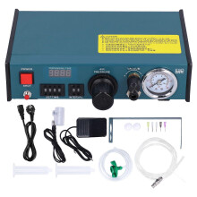 (As show, One size) SemiAutomatic Glue Dispenser Aluminum Alloy Timer Control Equipment with Digital Display(AC220V )
