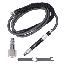 (As show, One size) Pneumatic Grinding Pen Air Grinder Adjustable Portable Polishing Tool Set Kit KP6091US Plug