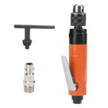 (As show, One size) 3/8in Straight Air Drill Handheld Pneumatic Screwdriver Drilling Machine with Reduction GearEuropean Style