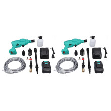 (As show, One size) Cordless Pressure Washer 3.5MPa High Pressure 20V 5000mAh Battery Operated Handheld Power Cleaner for Home Floor Car US Plug 110240V