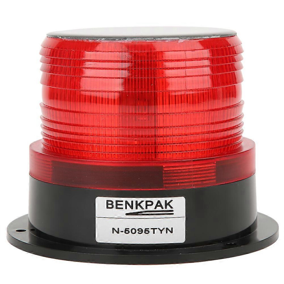 (As Show, One Size) Led Solar Warning Light Strobe Barricade Traffic Signal Beacon Flashing Signal Indicatorred 6909775968314