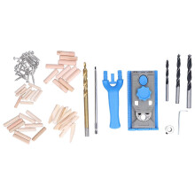 (As show, One size) Pocket Hole Jig Multifunction Straight / Inclined Hole Locator for Woodworking Furniture