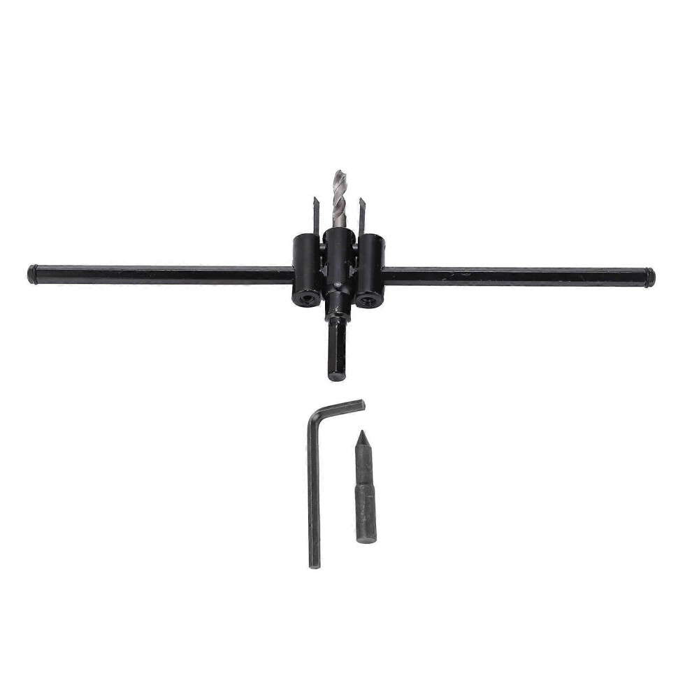 (As Show, One Size) Aircraft Type Hole Opener Adjustable 30300Mm Circle Saw Cutter Drill Bit For Woodworking 6909775962800