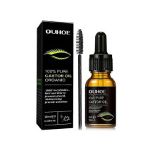 OUHOE Natural Castor Oil Eyelash Growth Serum, Eyelash Black Beauty Volumizing And Restoring Mascara