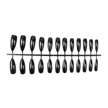 (Frosted, White) 24Pcs Pointed Nail Tips False Nails for Nail Extension Manicure Salon DIY Use