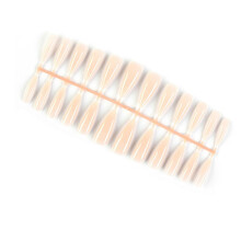 (As show, One size) 240PCS Fake Nails Tips Acrylic Jelly Nail Tips Full Cover False Nail Artificial Nails Sharp Shaped for Nail Salons and DIY Nail Art 6 Sizes