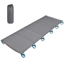 (As show, One size) Outdoor Portable Camping Bed Aluminum Alloy Traval Cot Ultralight Tent Bed for Hiking Mountaineering
