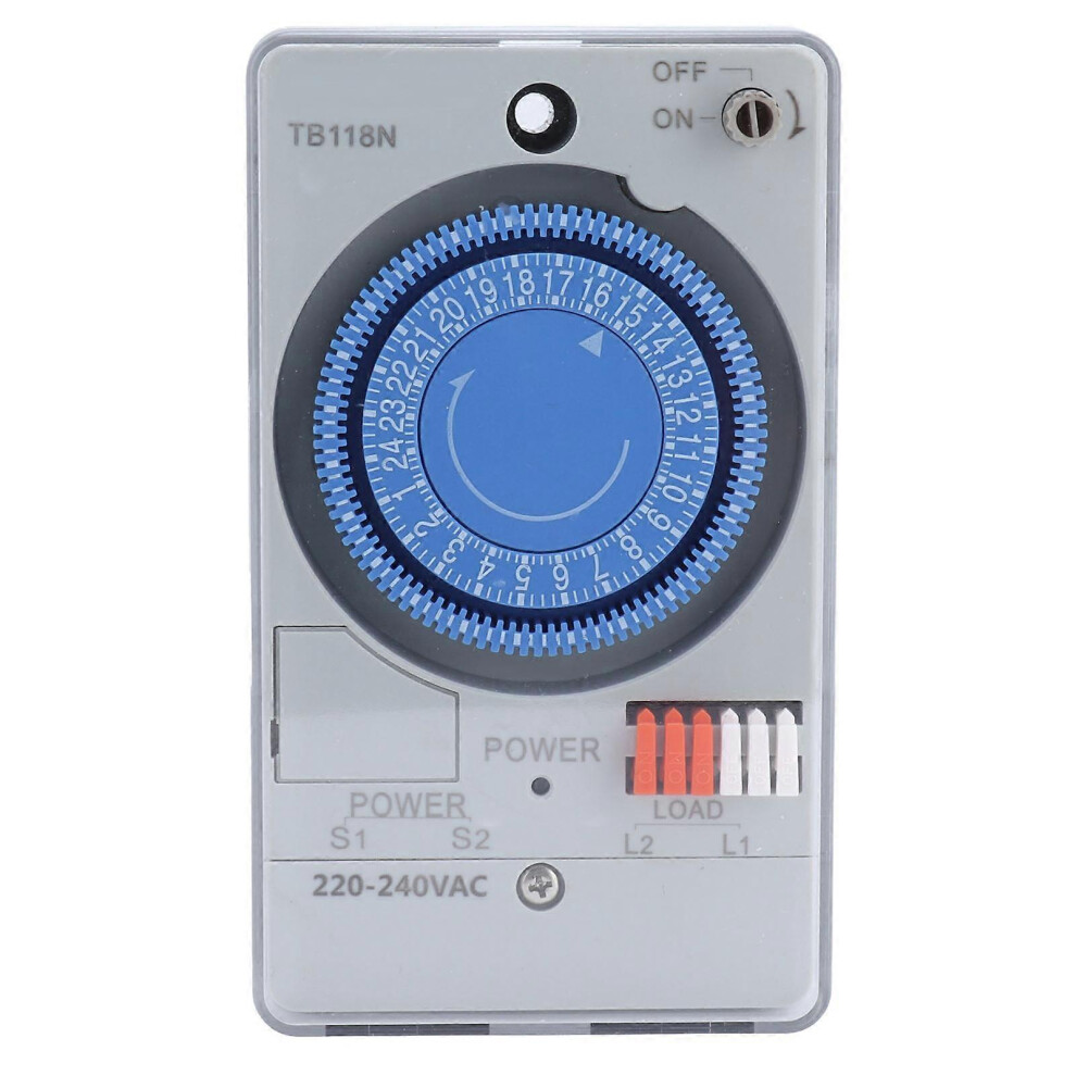 (As Show, One Size) Mechanical Timer Automatic 24 Hours Low Power Consumption Time Switch For Water Heaters Street Lights 220Vac 6909775962169